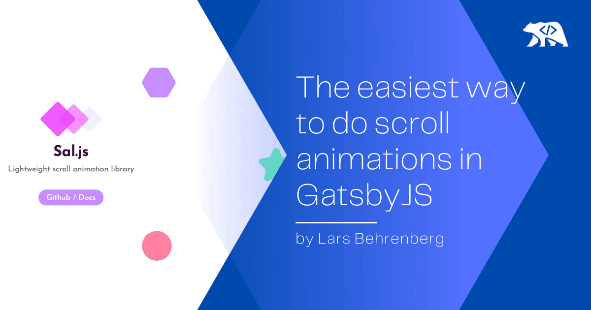 The easiest way to do scroll animations in GatsbyJS